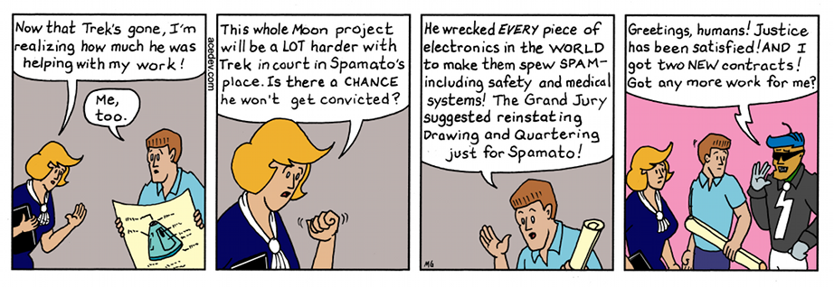 acedev comic, webcomic for Monday 18 Dec 2017
